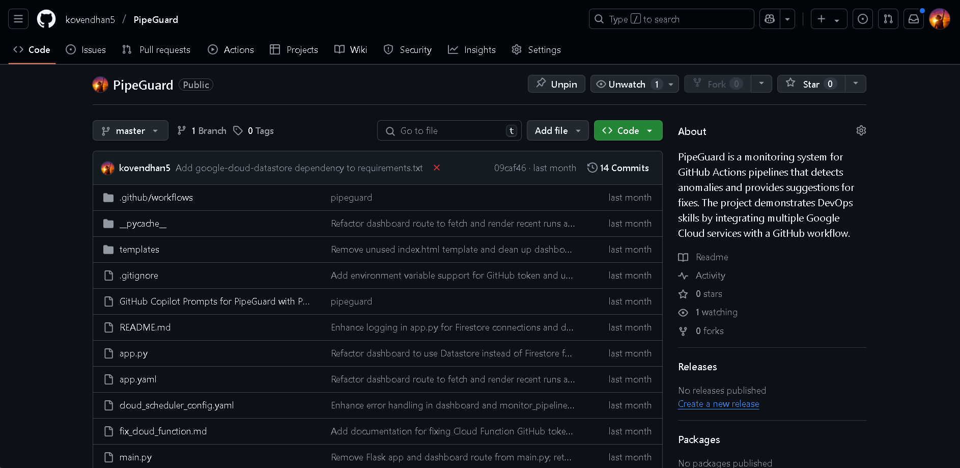 PipeGuard - CI/CD Pipeline Monitor